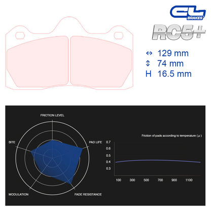 CL Brakes -  Kit 4 pcs. plaquettes de frein (5031W50T16)