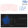 CL Brakes - Kit 4 pz. pastiglie freno (5036W50T20) - Ravasicorse