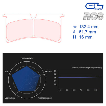 CL Brakes -  Kit 4 pcs. plaquettes de frein (5051W39T16)