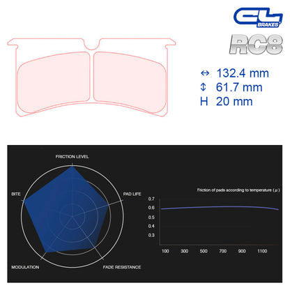 CL Brakes -  Kit 4 pcs. plaquettes de frein (5051W39T20)