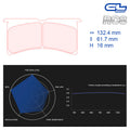 CL Brakes - Kit 4 pz. pastiglie freno (5051W43T16) - Ravasicorse