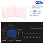 CL Brakes - Kit 4 pz. pastiglie freno (5051W43T20) - Ravasicorse