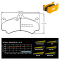 Pagid - Pastiglie freno Porsche 997 GT3 Cup [17 mm thick pads] (8003) - Front - Ravasicorse
