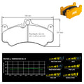 Pagid - Pastiglie freno Porsche 997 GT3 Cup [19 mm thick pads] (8004) - Front - Ravasicorse