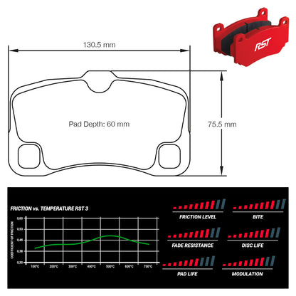 Pagid - Pastiglie freno Porsche 997 3.6 C & 3.6 C4 (8006) - Rear