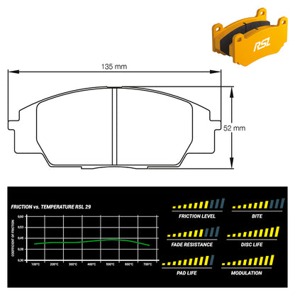 Pagid - Pastiglie freno Honda Civic Type R/ S2000/RSX (8010) - Front