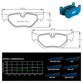 Pagid - Pastiglie freno BMW 320i - 330i [E90] (8035) - Rear - Ravasicorse