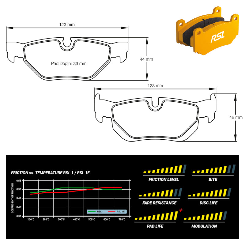 Pagid - Pastiglie freno BMW 120d & 130i [E81 & E87] (8035) - Rear