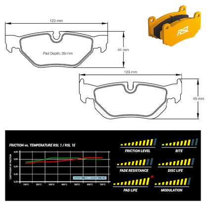 Pagid - Pastiglie freno BMW 120d & 130i [E81 & E87] (8035) - Rear