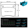 Pagid - Pastiglie freno Aston Martin DB5 / DB6 / DBS (8041) - Rear - Ravasicorse