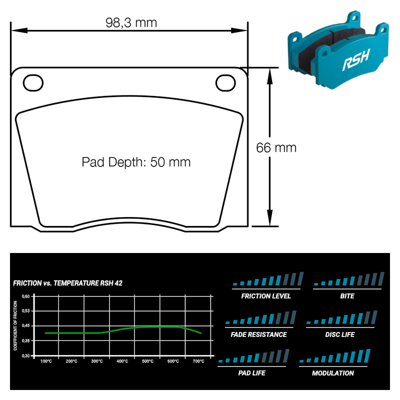 Pagid - Pastiglie freno Jaguar E-Type 4.2/5.3 (8042) - Front