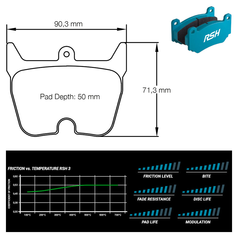 Pagid - Pastiglie freno Porsche 962/956 (8058) - Front - Ravasicorse