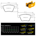 Pagid - Pastiglie freno VW Golf VI R 2.0 TFSI 270 HP (8064) - Front - Ravasicorse