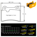 Pagid - Pastiglie freno Mitsubishi Lancer Evo X (8069) - Rear - Ravasicorse