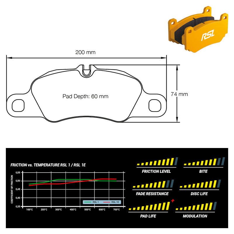 Pagid - Pastiglie freno Porsche 997 3.6 C & 3.6 C4 (8074) - Front - Ravasicorse