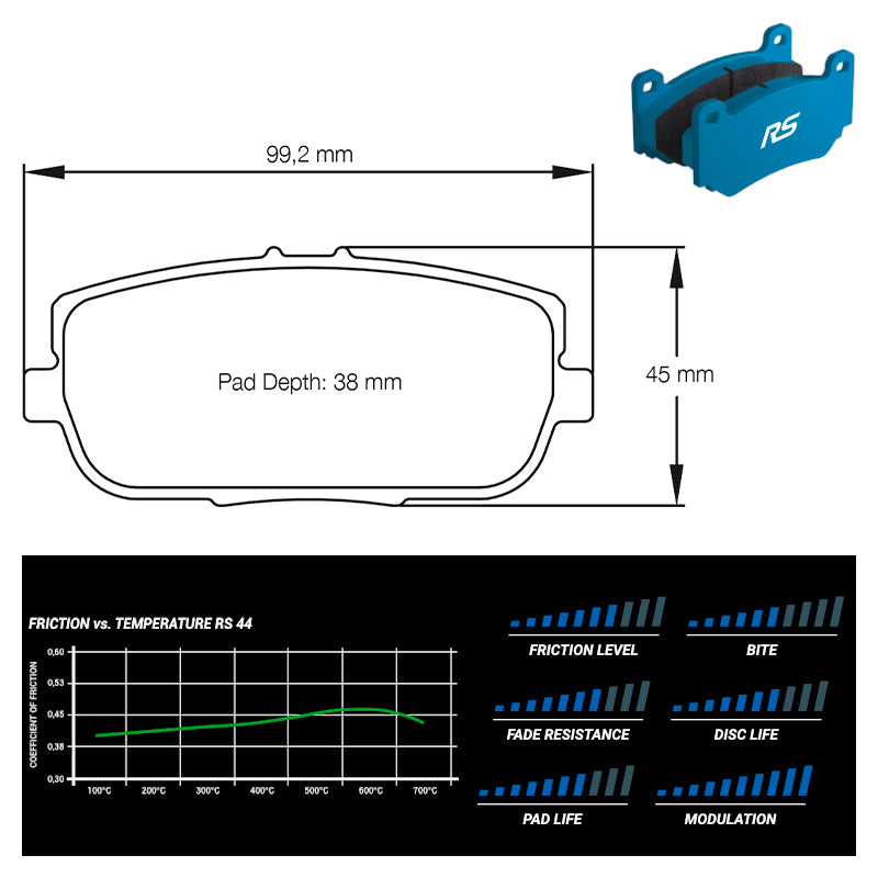 Pagid - Pastiglie freno Mazda MX-5 Miata Global Cup Car (8077) - Rear