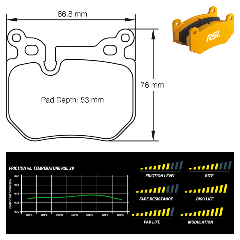 Pagid - Pastiglie freno BMW 135i [E82 & E88] (8085) - Rear