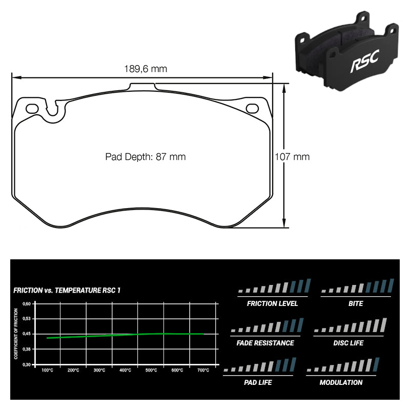 Pagid - Pastiglie freno Audi RS6 (C7) [ceramic brakes] (8088) - Front - Ravasicorse
