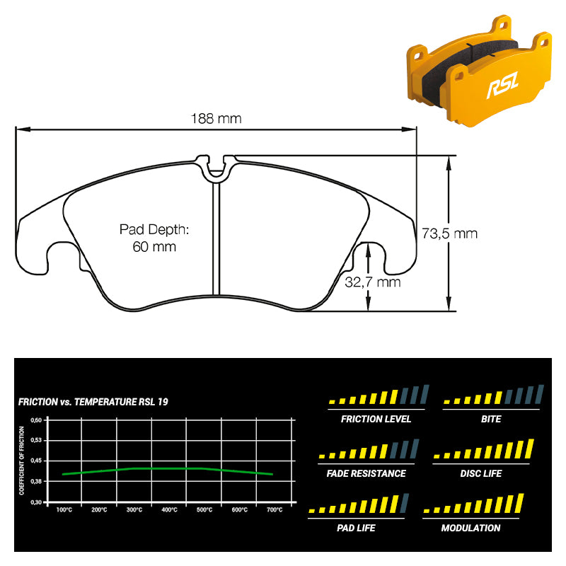 Pagid - Pastiglie freno Audi A4 & A5 & A6 & A7 [several] (8096) - Front