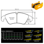 Pagid - Pastiglie freno Audi S5 (disc Ø 345 mm) (8096) - Front - Ravasicorse
