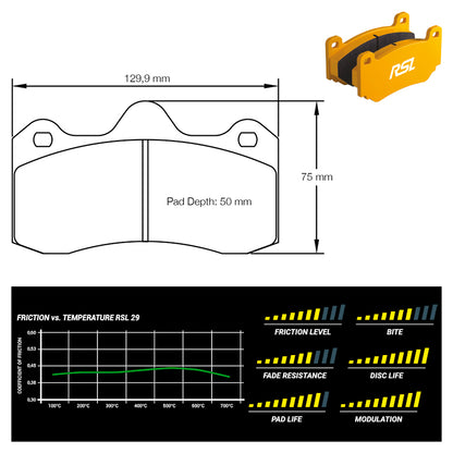 Pagid - Pastiglie freno Lotus Exige V6 Sport 350 (8214) - Rear