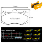 Pagid - Pastiglie freno McLaren 570S GT4 [race car] (wider front caliper) (8261) - Front - Ravasicorse