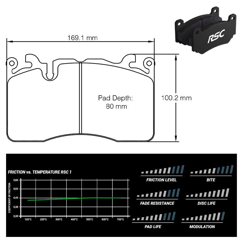 Pagid - Pastiglie freno McLaren 720S [ceramic brakes] (8269) - Front - Ravasicorse