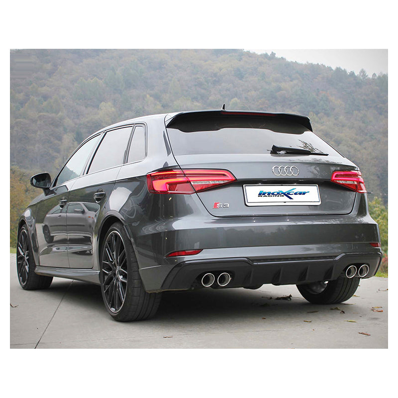 Inoxcar - Finale con silenziatore con uscita 2 x Ø80 DX+SX (Angled) - Ravasicorse