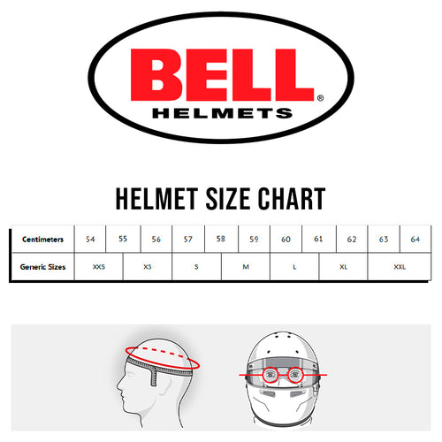 Bell helmet size chart