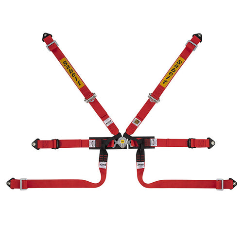 Cintura Sabelt - 6 punti Formula FIA 8853-2016 (red) - Ravasicorse