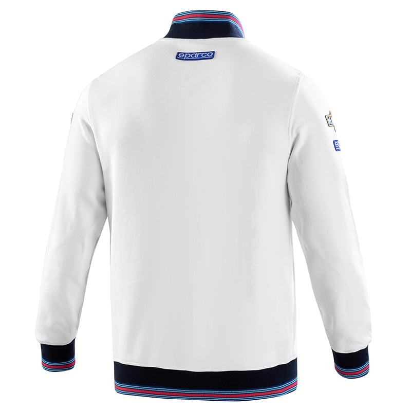 Felpa full zip Sparco Martini Racing White – Ravasicorse