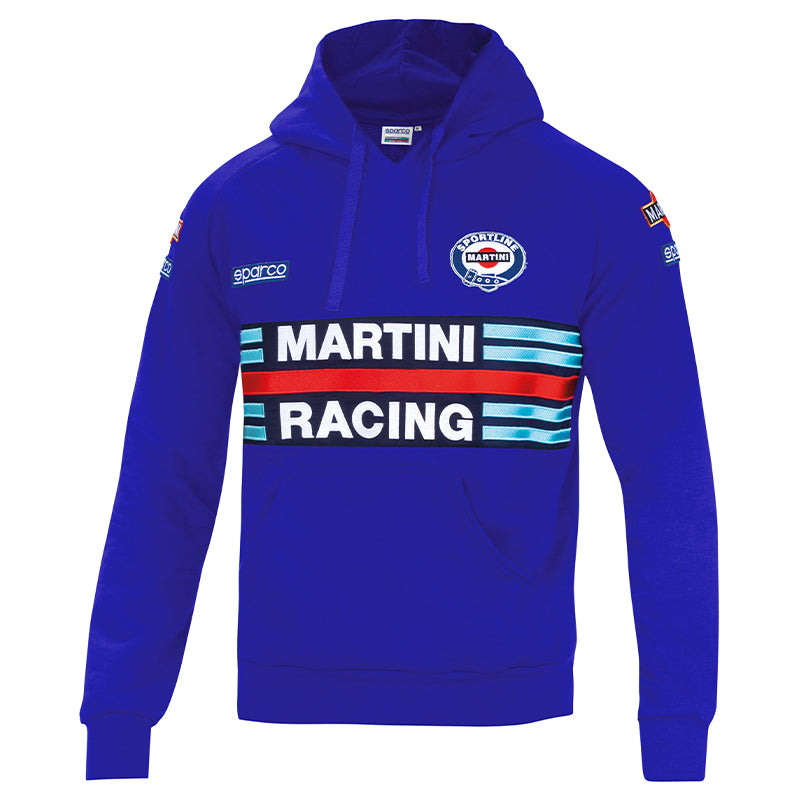 Felpa hoodie Sparco - Martini Racing (light blue) - Ravasicorse