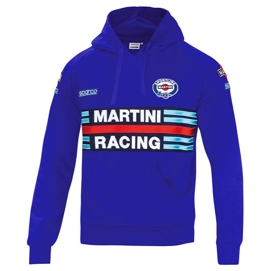 Felpa hoodie Sparco - Martini Racing (azzurro)