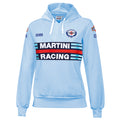 Felpa hoodie Sparco - Martini Racing (light blue - lady) - Ravasicorse