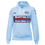 Felpa hoodie Sparco - Martini Racing (light blue - lady) - Ravasicorse