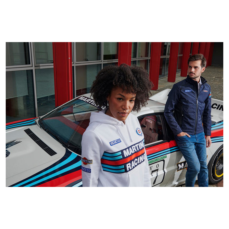 Felpa hoodie Sparco - Martini Racing (white - lady) - Ravasicorse