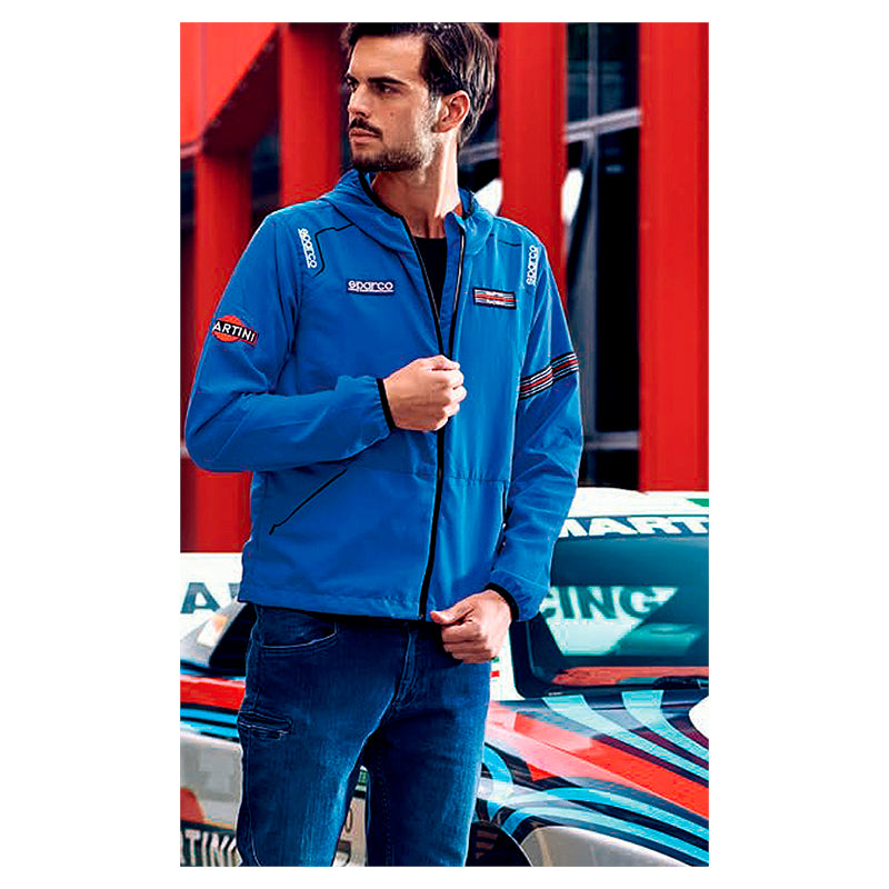 Giacca windstopper Sparco - Martini Racing (light blue)