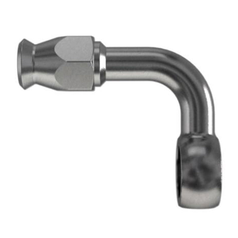 Goodridge - Raccordo riutilizzabile a Occhiello con collo esteso 90Â° 7/16" (5099) - Ravasicorse