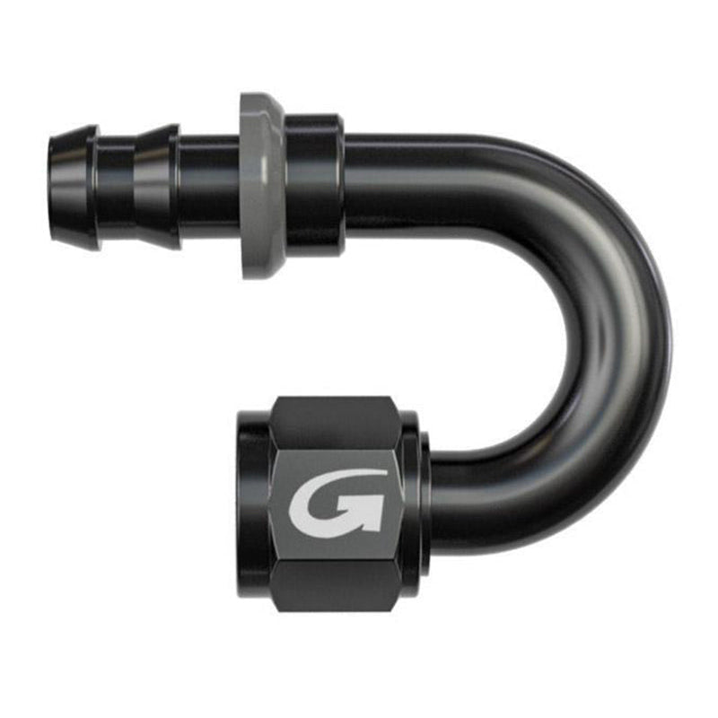 Goodridge - Raccordo a tubo 180° femmina concavo (536-180BK) - Ravasicorse