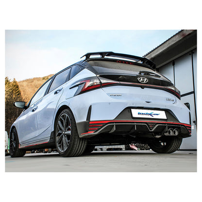 Inoxcar - Finale con silenziatore 2 x Ø90 mm (Racing - con valvola) - Ravasicorse