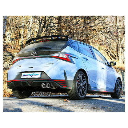 Inoxcar - Finale con silenziatore 2 x Ø90 mm (Angled - con valvola) - Ravasicorse