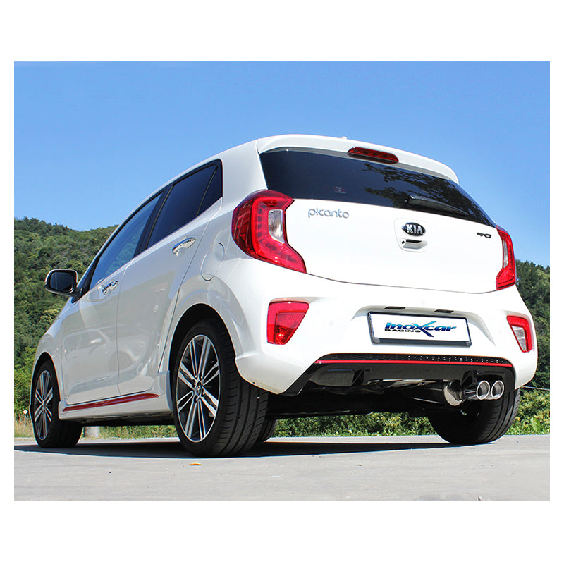 Inoxcar - Finale con silenziatore 2 x Ø80 mm (Angled) - Ravasicorse