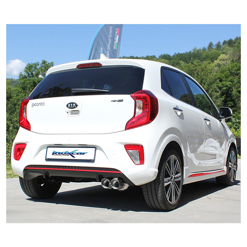 Inoxcar - Finale con silenziatore 2 x Ø80 mm (Racing) - Ravasicorse