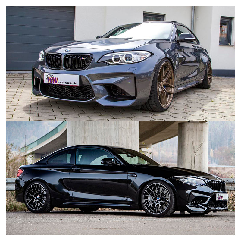 KW suspensions - Kit assetto a ghiera V3 Inox per BMW M2 incl. Competition 370-410 hp (F87)