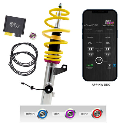 KW suspensions - Kit assetto a ghiera elettronico DDC - ECU per Tesla Model S (002) - Lim/4WD - Ravasicorse