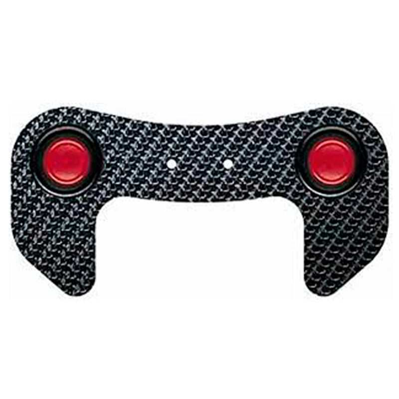 OMP - Carbon button plate (2 pulsanti - OD-2029) - Ravasicorse