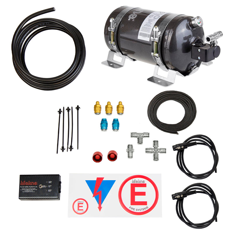 Lifeline - Zero 360 FIA Novec 1230 Stored Pressure Electric (elettrico - bombola 3 Kg - 125 Ø x 297 mm) - Ravasicorse