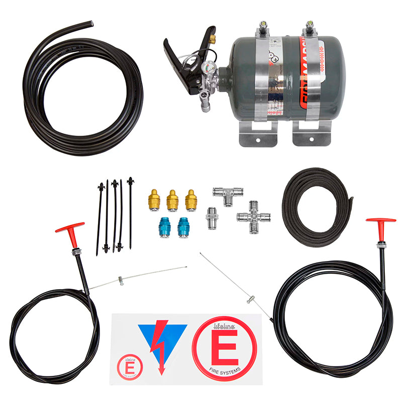 Lifeline - Zero 360 FIA Novec 1230 Fire Marshal (meccanico - bombola 2.5 Kg - 125 Ø x 270 mm) - Ravasicorse