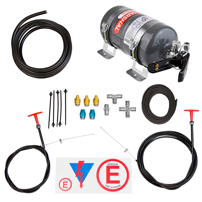 Lifeline - Zero 360 FIA Novec 1230 Fire Marshal (meccanico - bombola 3 Kg - 125 Ø x 324 mm) - Ravasicorse