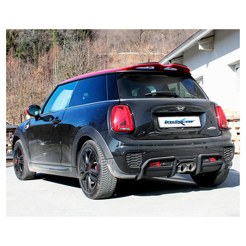 Inoxcar - Finale con silenziatore con uscita 2x90 Racing (Ø70 mm) - Ravasicorse